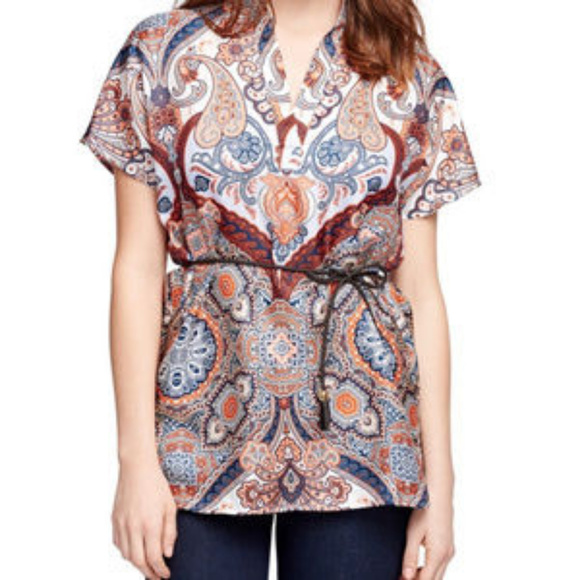 Brooks Brothers Women's Silk Paisley Blouse Size 8 - Picture 2 of 8